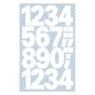 Matricák számokkal - fehér - Avery 3787