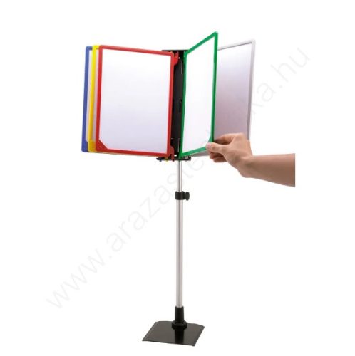 Kasszainfó 5xA4 asztali INFOSIGN - színes +PVC