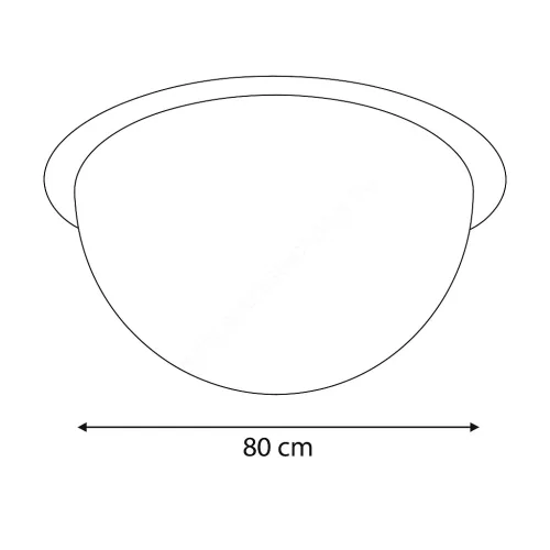 Félgömb 360° bolti megfigyelő tükör 80cm