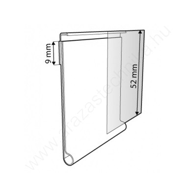 Ársín 5cmx1m ÁTLÁTSZÓ hátlap - filmragasztó