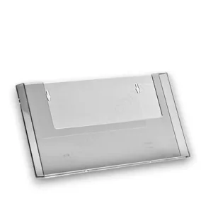 Prospektustartó fali A4 plexi - FEKVŐ szórólaptartó