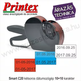 SMART C20 kétsoros 10+10 dátumozógép