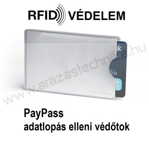 PayPass bankkártya védőtok - (10db) RFID adatlopás ellen (8900-23)