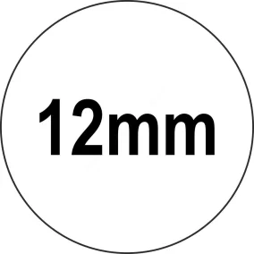 12mm körcímke FEHÉR jelölőpont (1.400 db/tek)