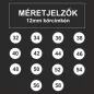 12mm körcímke FEHÉR jelölőpont (1.400 db/tek)
