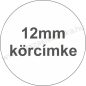 12mm körcímke jelölőpont (1.400 db/tek) FEHÉR