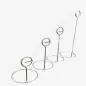 INOX talpas ártábla tartó ( 5cm)