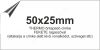 50x25mm THERMO OPAQUE - fedőcímke (2.000db/40)