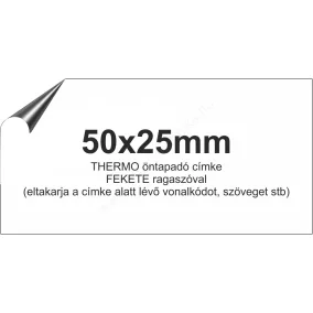 50x25mm THERMO OPAQUE - fedőcímke (2.000db/40)