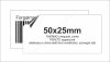 50x25mm THERMO OPAQUE - fedőcímke (2.000db/40)