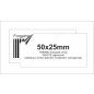 50x25mm THERMO OPAQUE - fedőcímke (2.000db/40)
