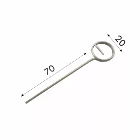 TÜSKE - ( 7cm) INOX árcímke tartó