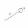 TÜSKE - ( 7cm) INOX árcímke tartó