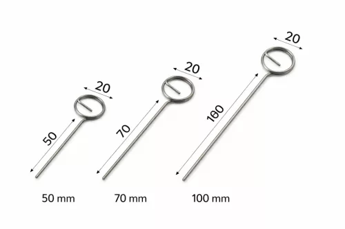 TÜSKE - ( 7cm) INOX árcímke tartó