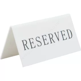 Reserved asztaltábla Securit® (5db) (TN-RES-EN-WT)