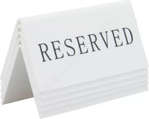 Reserved asztaltábla Securit® (5db) (TN-RES-EN-WT)