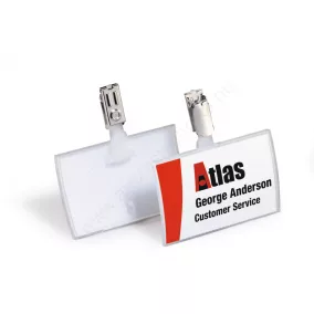 CLICK FOLD csipeszes névkitűző 54X90mm (8216-19) 25db/cs