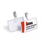 CLICK FOLD csipeszes névkitűző 54X90mm (8216-19) 25db/cs