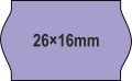 26x16mm LILA - ORIGINAL árazócímke