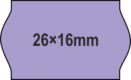 26x16mm LILA - ORIGINAL árazócímke