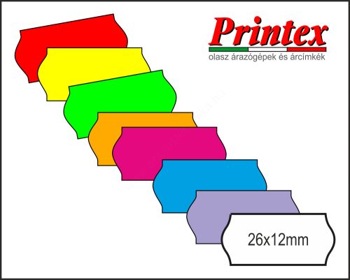 26x12mm ORIGINAL - LILA árazócímke (1400db/tek)