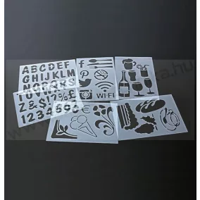 Securit® sablon STENCILS 6 db/csomg (SECSTN-5)