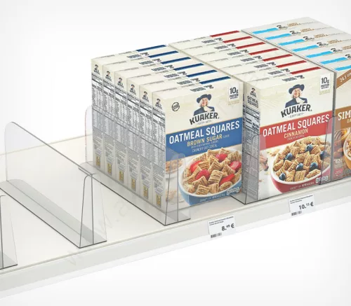 Termékelválasztó 15x37,5cm T- talp, Font Stop