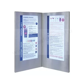 LED menütartó A4 - ezüst (MC-LD45-SL)