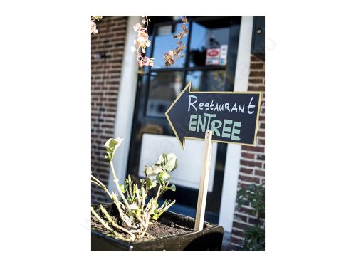 Krétás megállítótábla - NYÍL - beszúrható irányító tábla (FBS-ARROW)