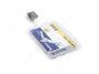 Azonosítókártya tartó - zárt AKRYL + fém csipesz (8005-19)