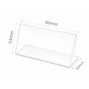 Árcímke tartó plexi  90x54 mm