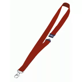   Nyakpánt 20mm - piros (8137-03) FÉM karabiner - biztonsági kioldás (10db)