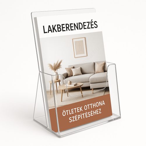 Prospektustartó A5 asztali