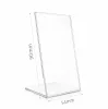 Árcímke tartó plexi 54x90 mm - álló