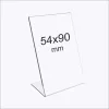 Árcímke tartó plexi 54x90 mm - álló