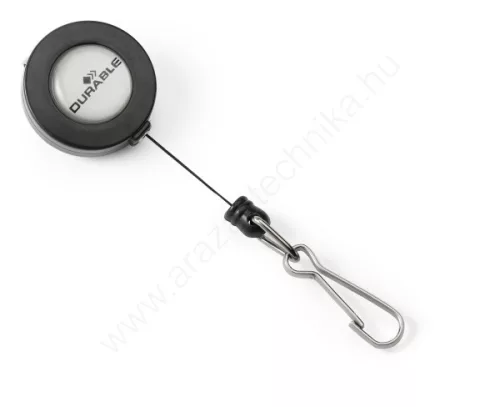 Kihúzható névkitűző DURABLE (8221-58) karabineres (10db/cs)