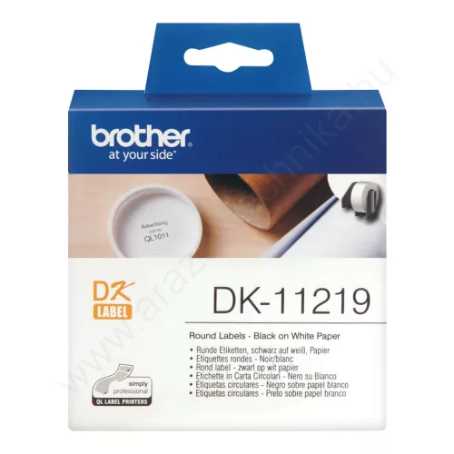 Brother DK-11219 öntapadó címke 12mm kör