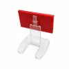 Árkazetta SZETT 74x51mm lapozható számokkal (piros keret) + 5 cm akril TALP