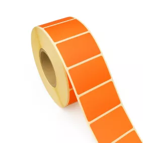 50x25mm fluo NARANCS TT papír címke (1.000db/40)