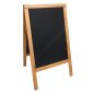 Krétás megállítótábla - 70x125 cm - Exkluzív (kültéri) - tölgy keret (SBSW-TE-120)