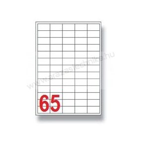   38x21,2mm (65dv/ív) Rayfilm ÁTLÁTSZÓ PE címke [R0400- 0102G] (10ív/csom)