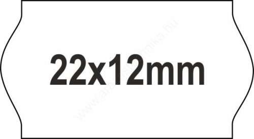 22x12mm REM - visszaszedhető ORIGINAL árazócímke