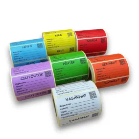 HACCP élelmiszer jelölő címke 80x40mm (500db)