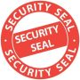 7312 Avery biztonsági körcímke "Security Seal" 38mm kör