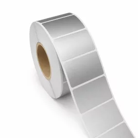 40x25mm PET Matt Silver (1.000db/40) - ezüst címke