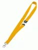 Nyakpánt 20mm - sárga (8137-04) FÉM karabiner - biztonsági kioldás (10db)