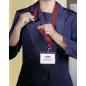  Nyakpánt 20mm - sárga (8137-04) FÉM karabiner - biztonsági kioldás (10db)