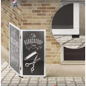   MultiBoard krétatábla 114x60cm (kültérre is) FEHÉR keret (SBM-WT-115)