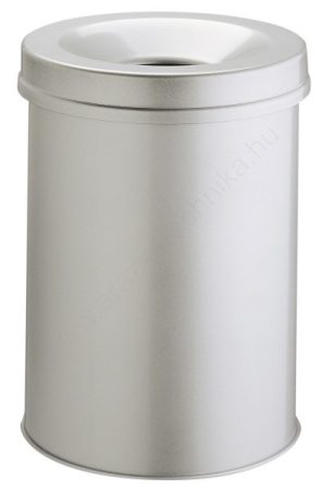Szemetes SAFE 15L (3305-10) acél TŰZbiztos hulladékgyűjtő - szürke