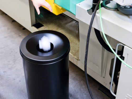 Szemetes SAFE 60L (3307-01) fekete TŰZbiztos hulladékgyűjtő - Acél